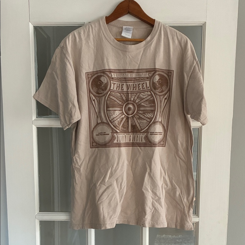 Jerry Garcia The Wheel Grateful Dead T Shirt Large